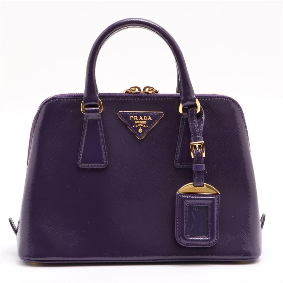 Prada Saffiano Vernice Patent leather 2way shoulder bag Purple