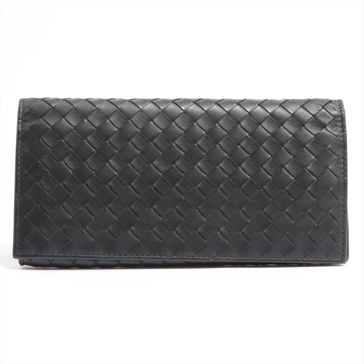 Bottega Veneta Intrecciato Leather Wallet Black