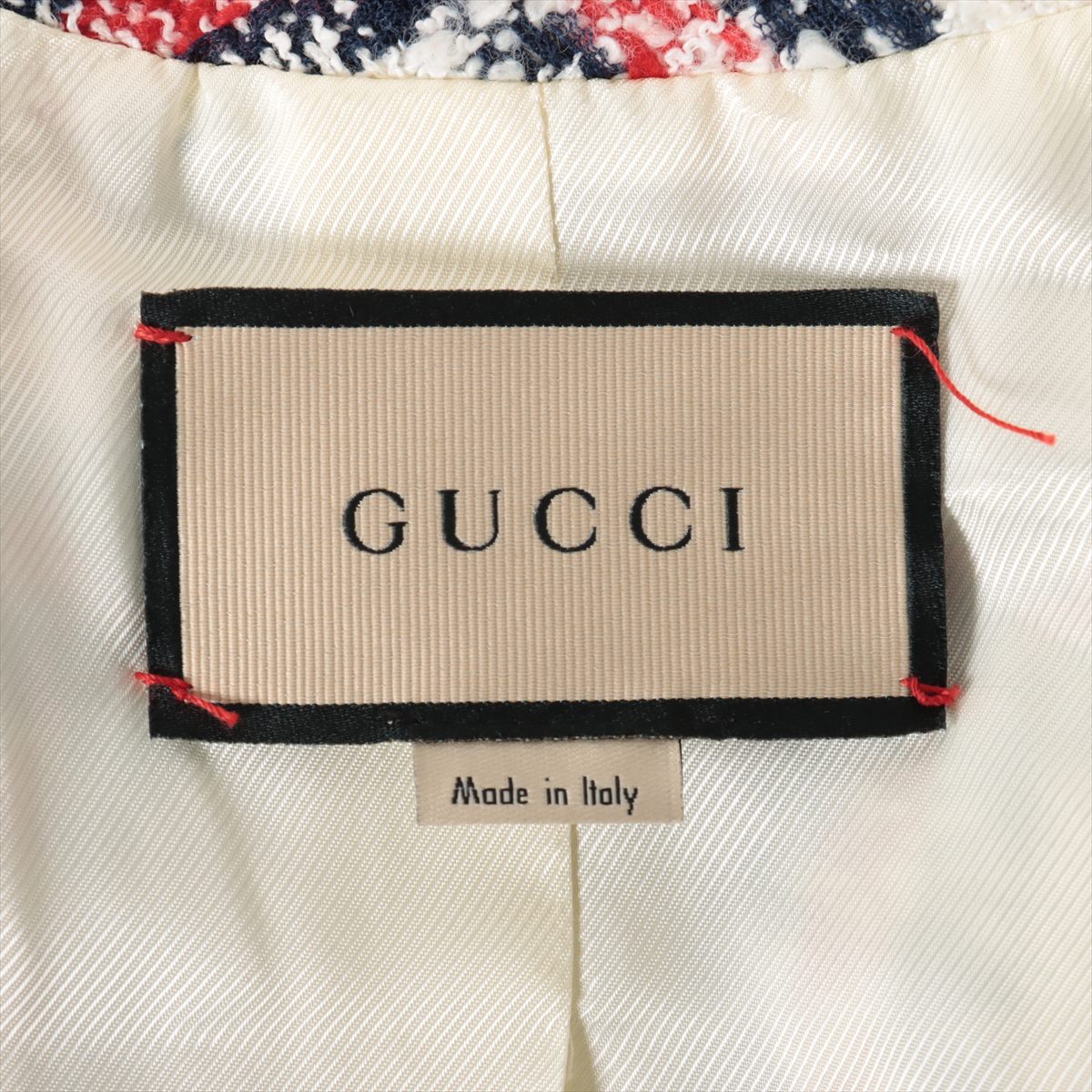 Gucci Wool & Nylon Jacket 38 Ladies' White  657056 Tweed