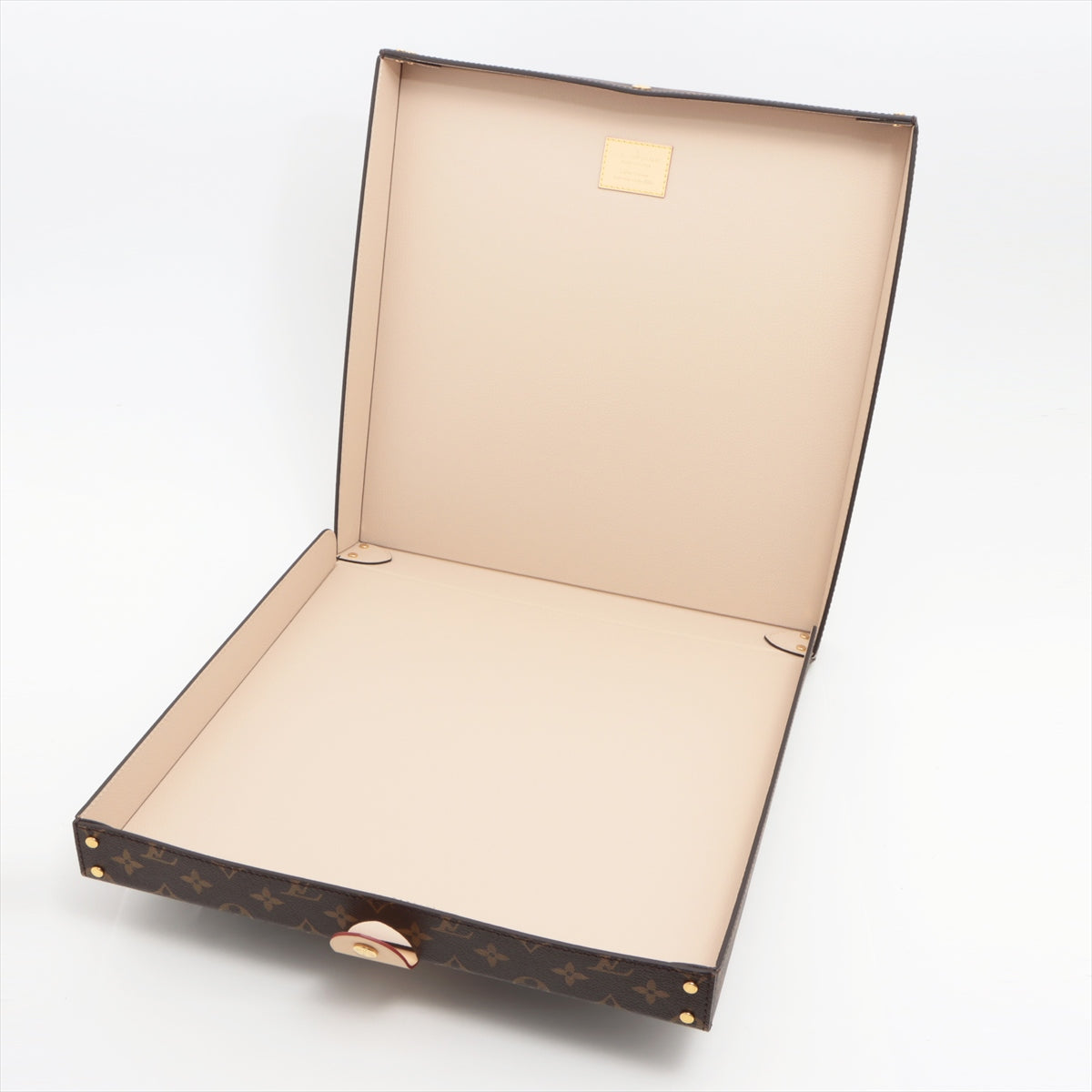 Louis Vuitton GI0634 pizza box Other PVC & leather Brown 2021 Monogram  record case