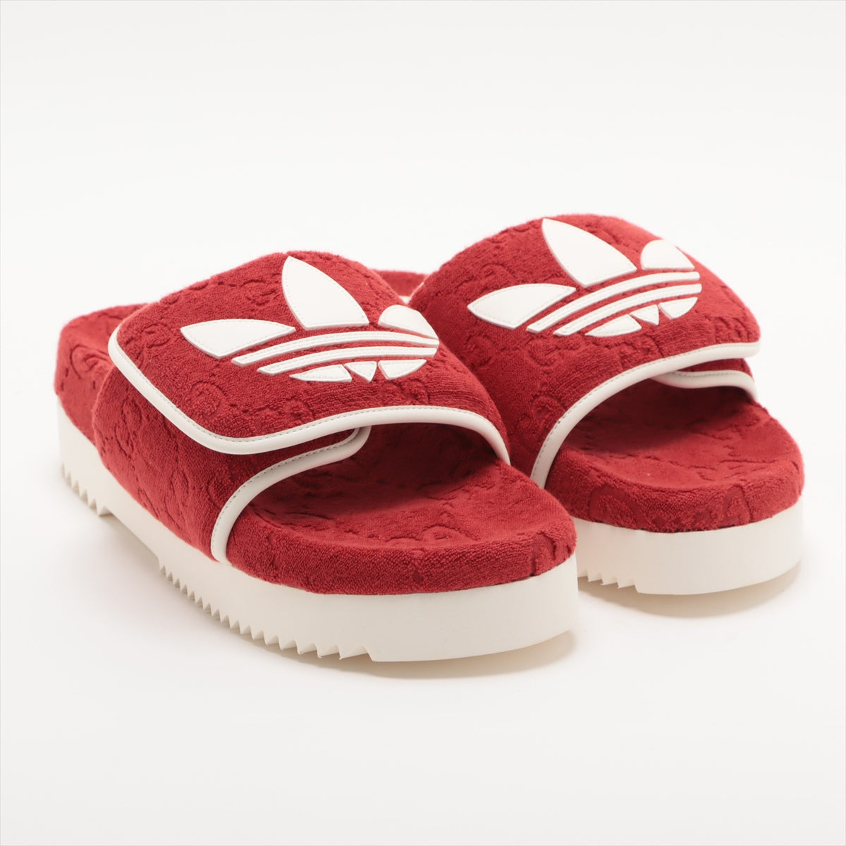Gucci x adidas Cotton Sandals US9 Men's Red box There is a bag