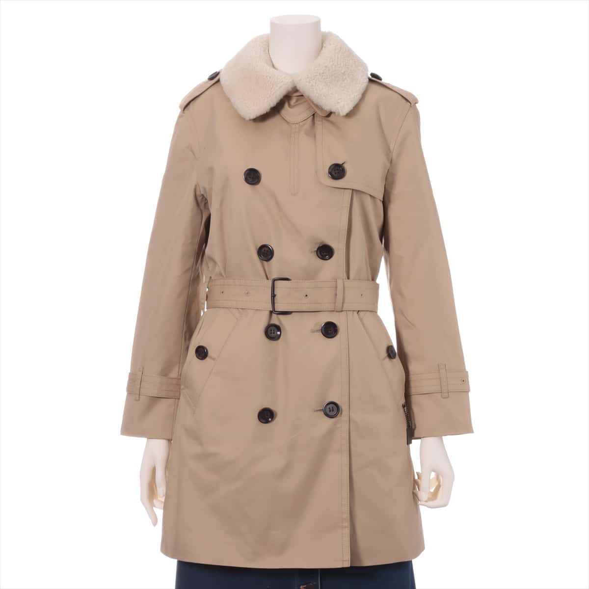 COACH Cotton & Polyester Trench coat S Ladies' Beige Lined  Collar boa F76255