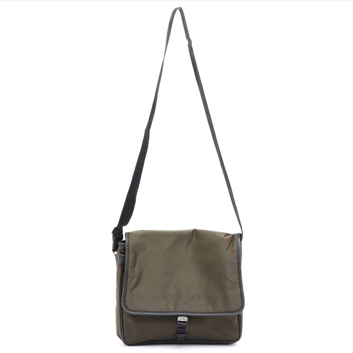 Prada Tessuto & saffiano Shoulder bag Green 2VD166