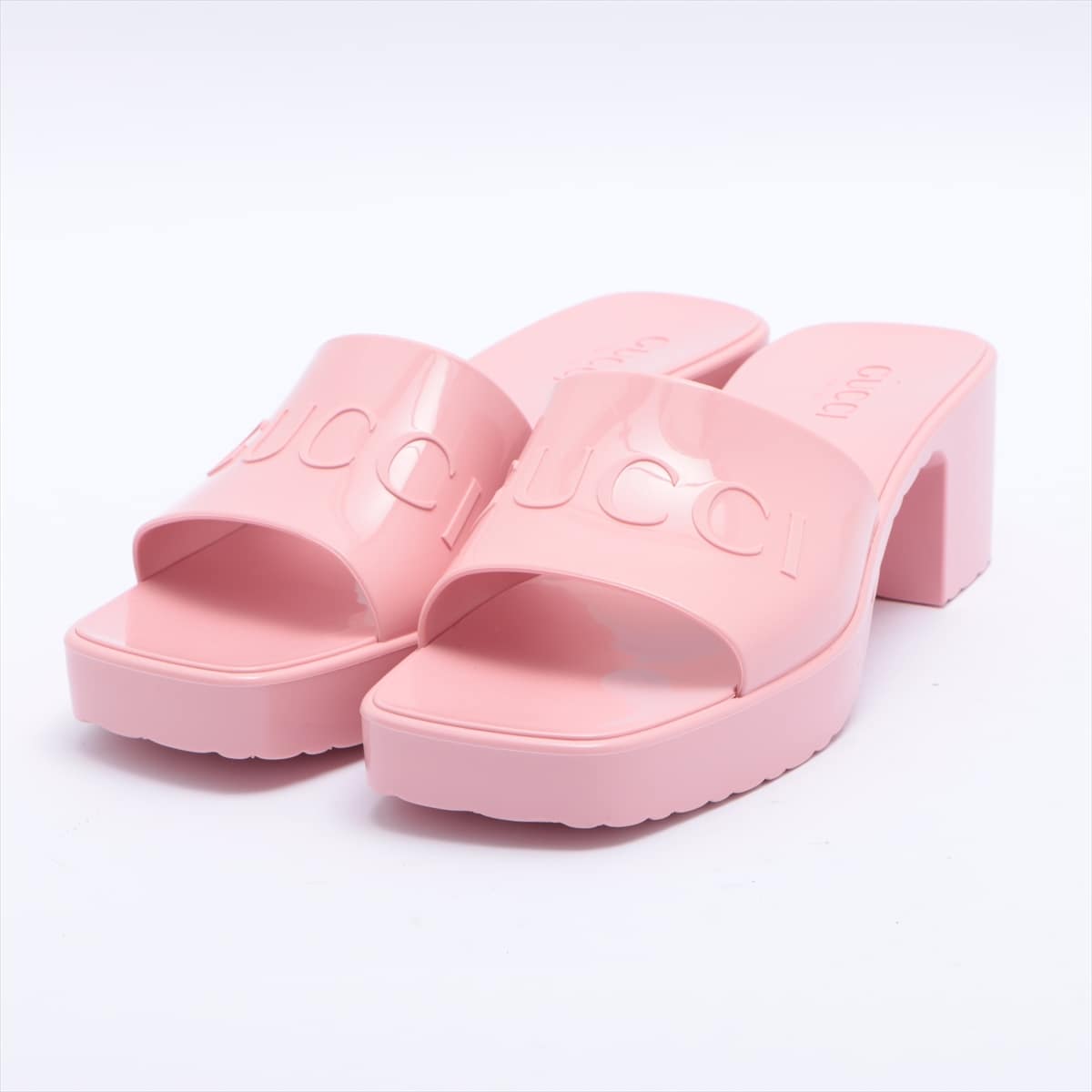 Gucci Rubber Sandals 39 Ladies' Pink 624730