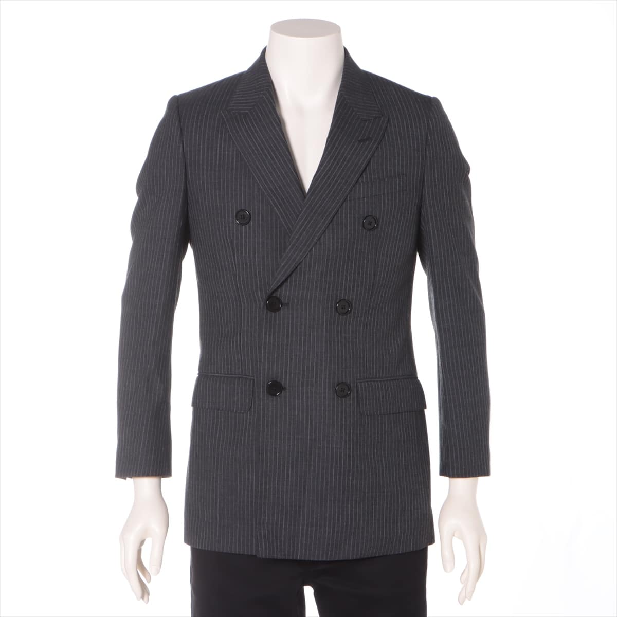 CELINE Eddie period Wool Jacket 44 Men's Grey  2V092808H