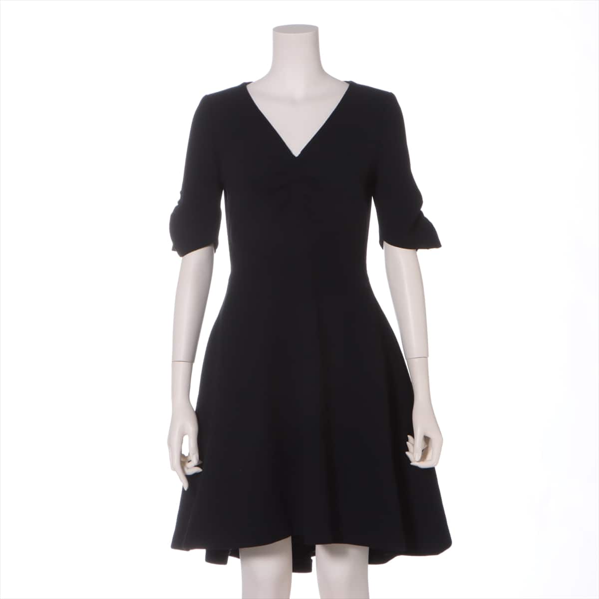 Christian Dior Wool & silk Dress 36 Ladies' Black  7C21A05A1110