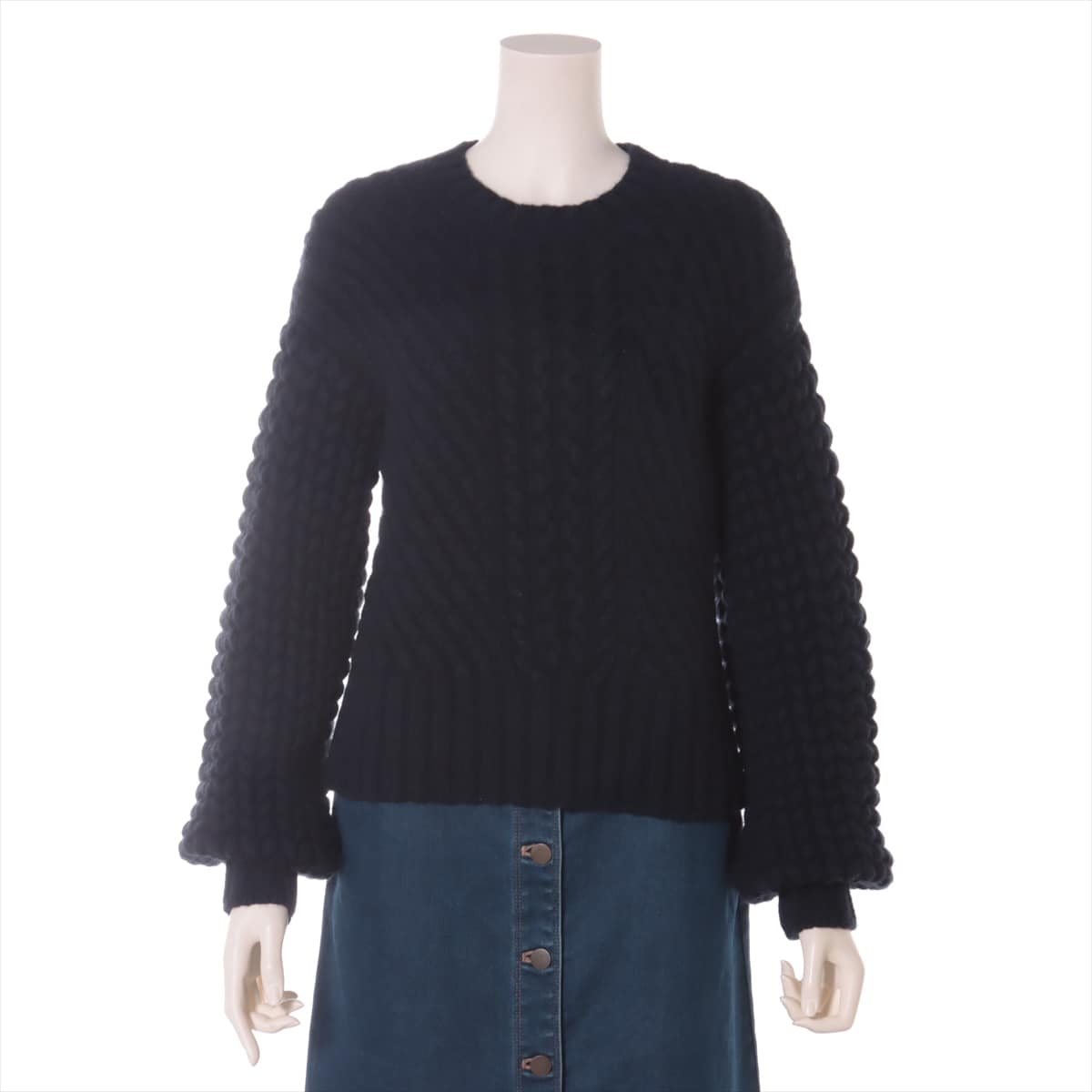 Hermès Wool & Cashmere Knit 34 Ladies' Navy blue