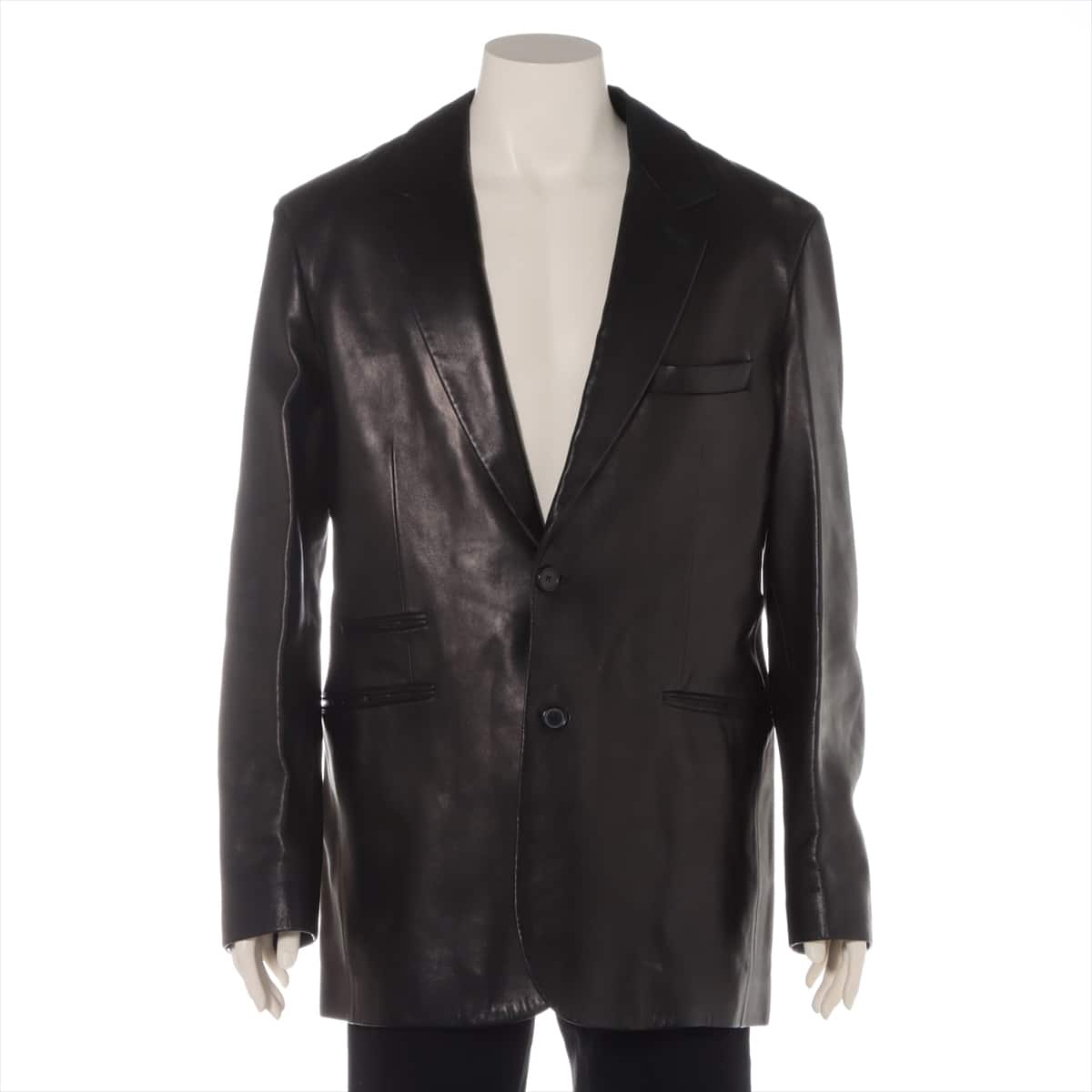 Hermès Leather Jacket 54 Men's Black  Sold goods