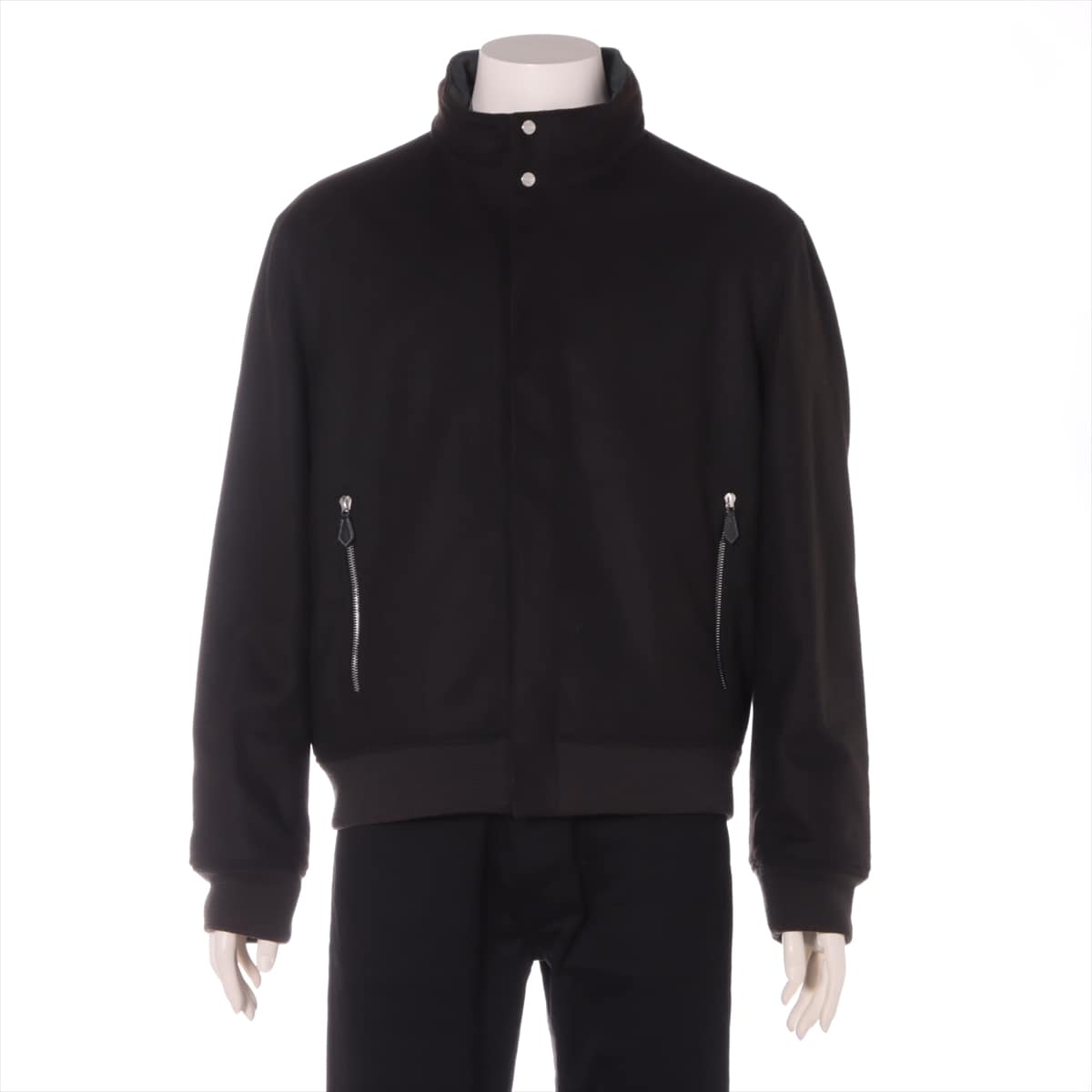 Hermès Cashmere x nylon Jacket 52 Men's dark brown  Sold goods Serie button