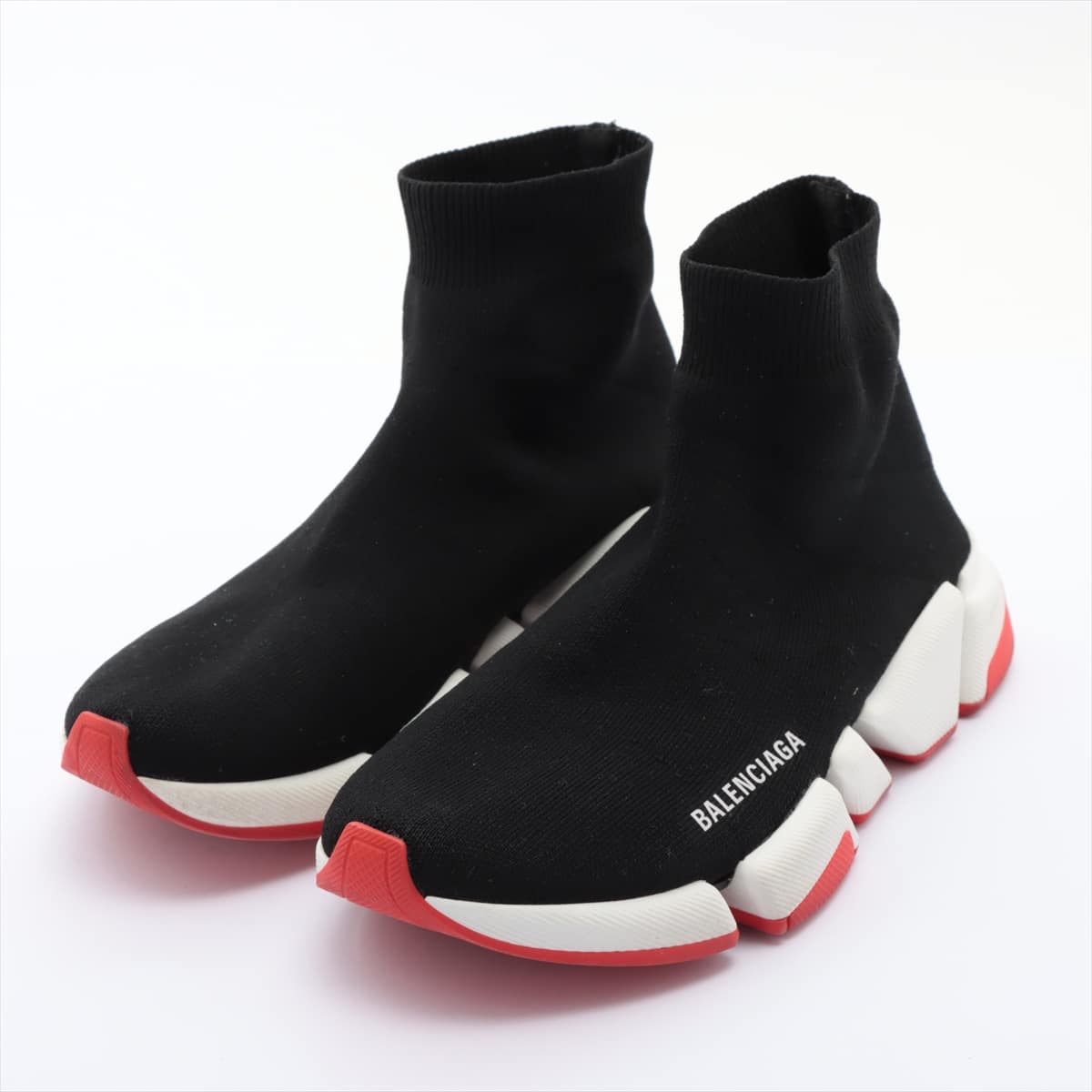 Balenciaga Speed trainer Knit Sneakers 26 Unisex Black Speed 2.0 Bicolor Clear sole