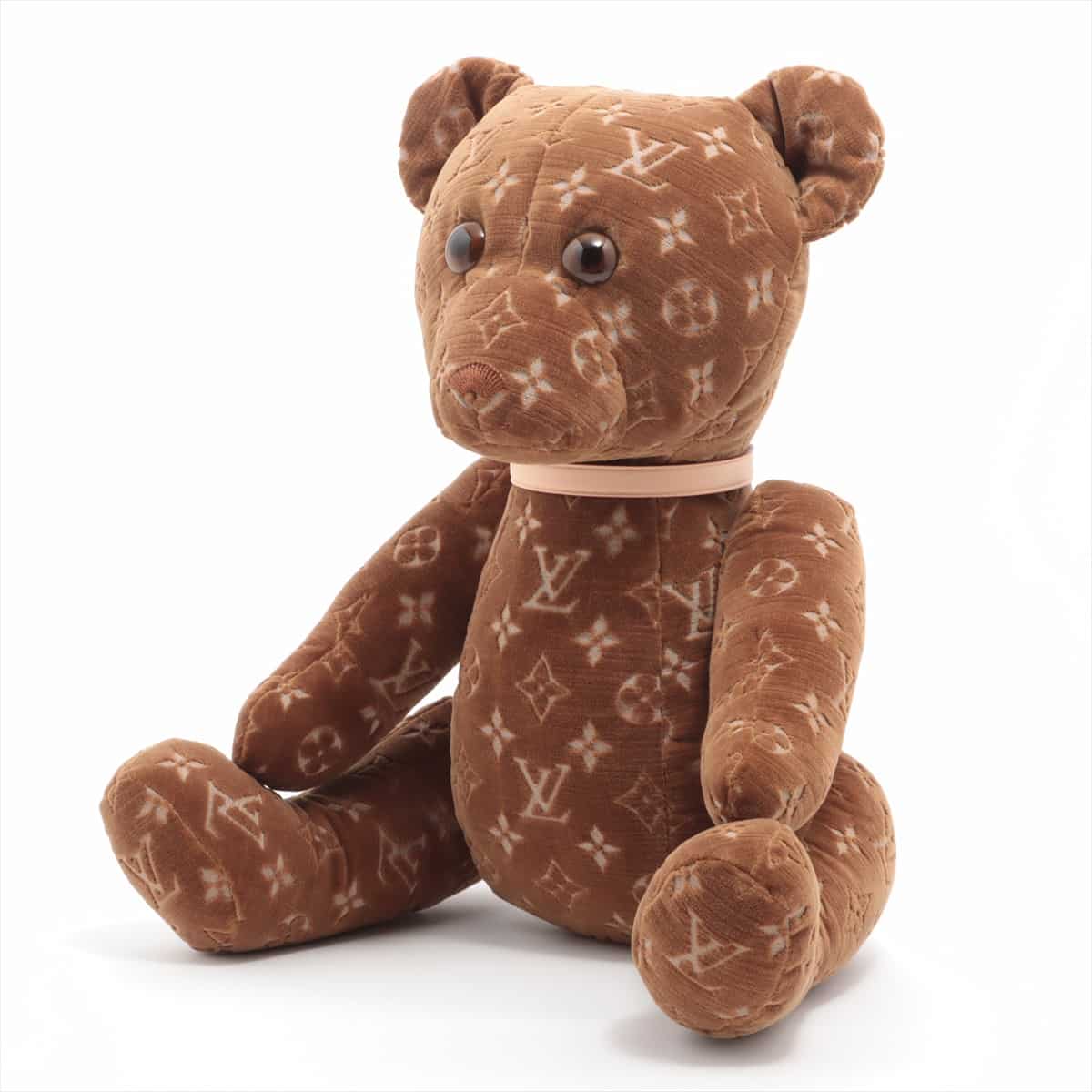 Louis Vuitton GI0739 Monogram Doudou Teddy Bear MP0291 Stuffed toy Velour Brown