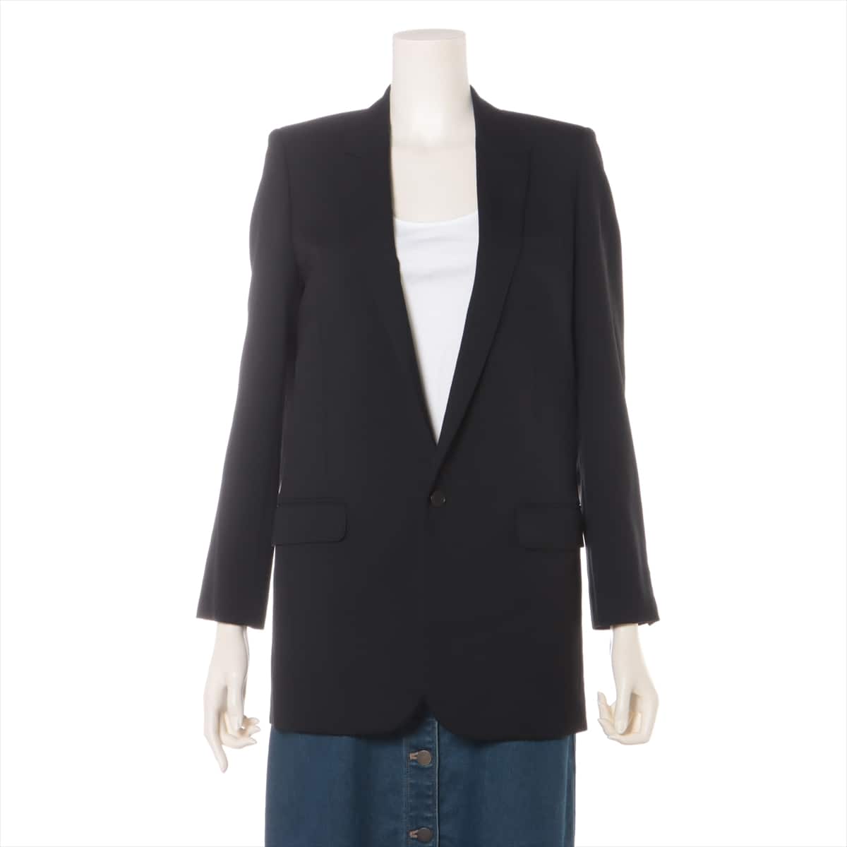 Saint Laurent Paris 14 years Wool & silk Tailored jacket 36 Ladies' Black  368992