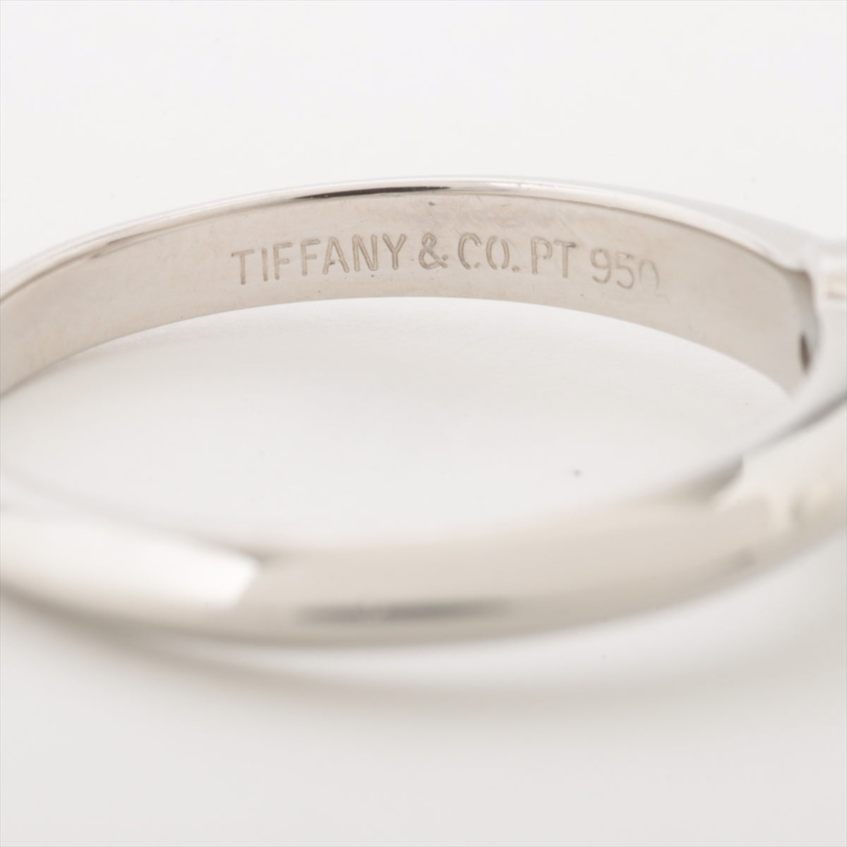 Tiffany Solitaire diamond rings Pt950 4.2g 0.58 E VS1 VG NONE