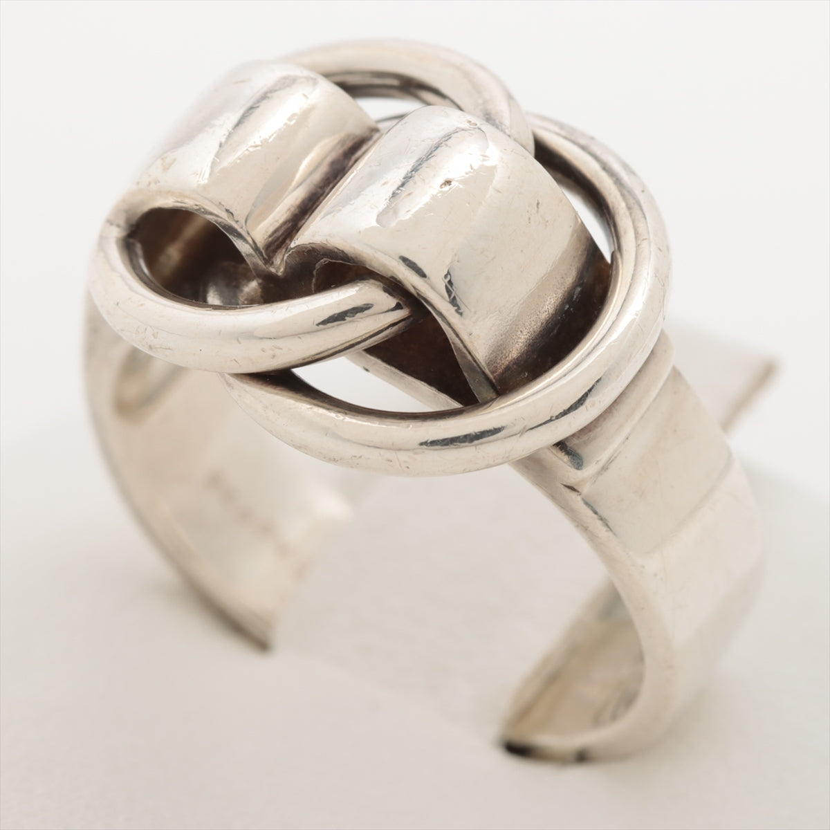 Hermès Deux Anneaux rings 52 925 6.9g Silver