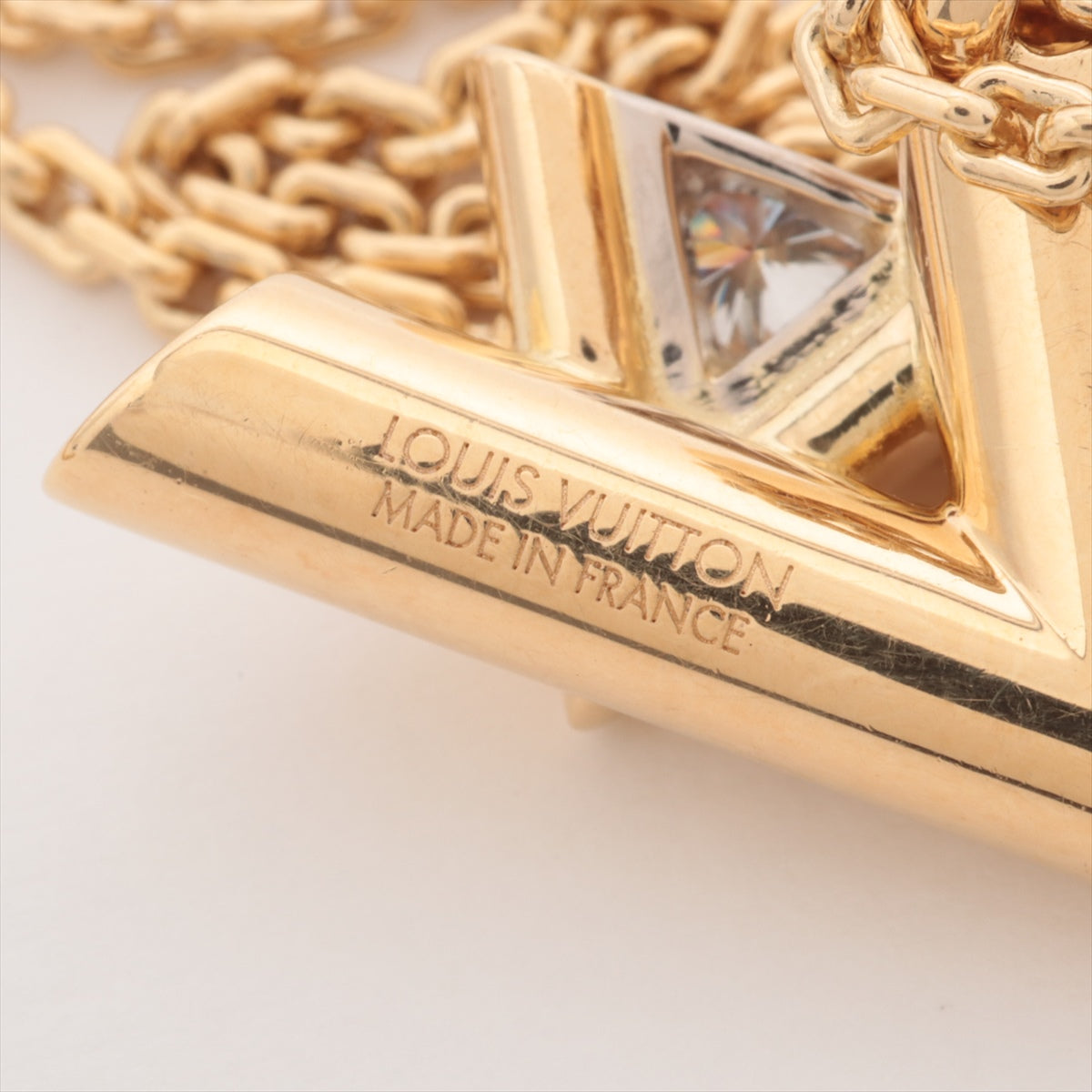 Louis Vuitton Pandantif LV Vault Wang GM diamond Necklace 750(YG×WG) 17.2g