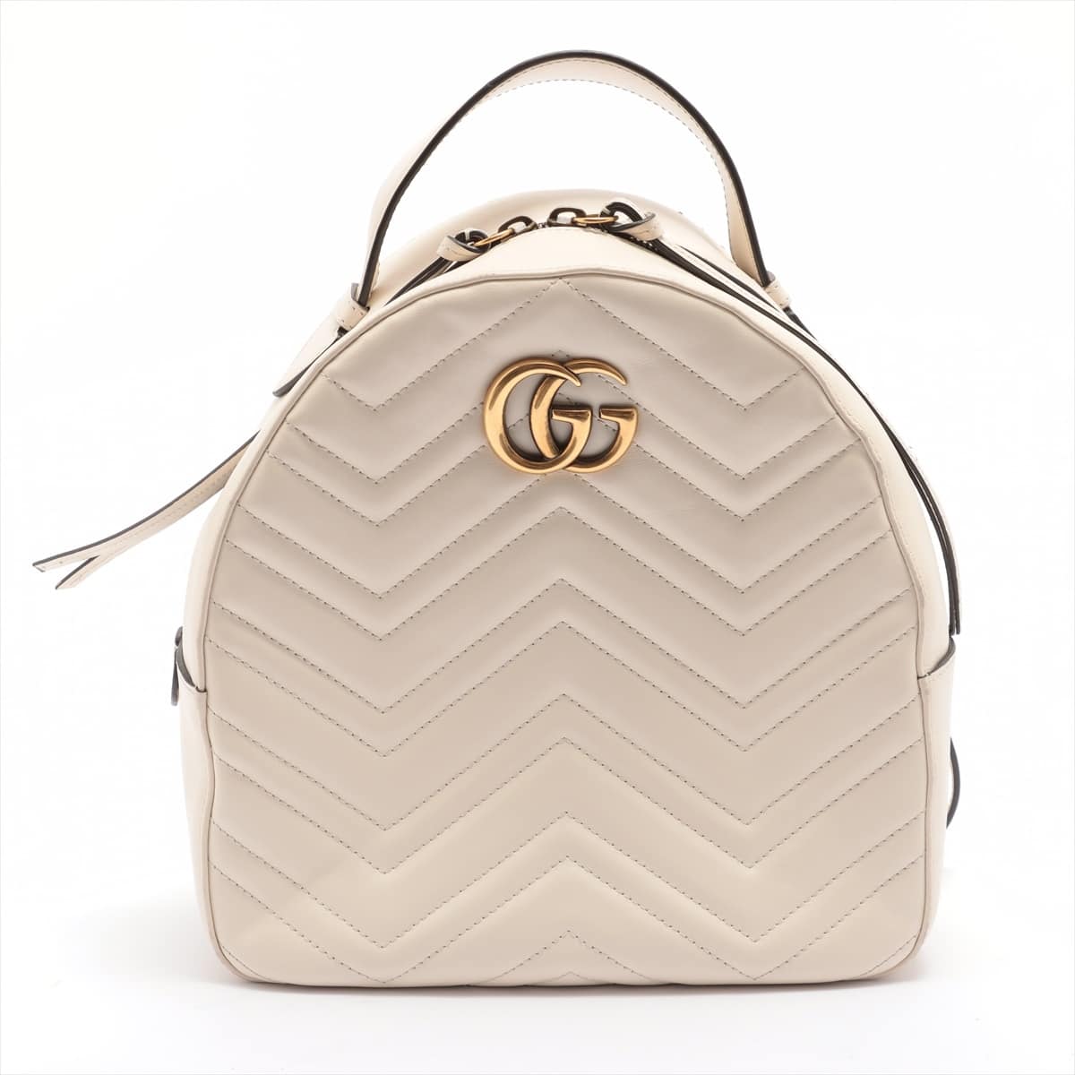 Gucci GG Marmont Leather Backpack White 476671