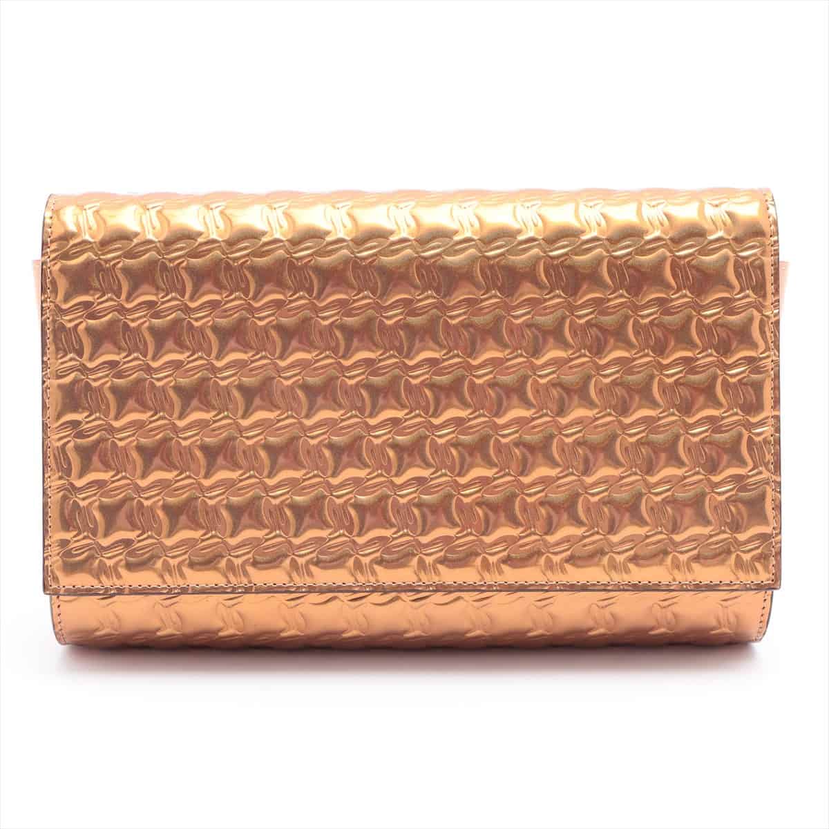 Christian Louboutin Patent leather Chain wallet Gold Leather part without brand logo