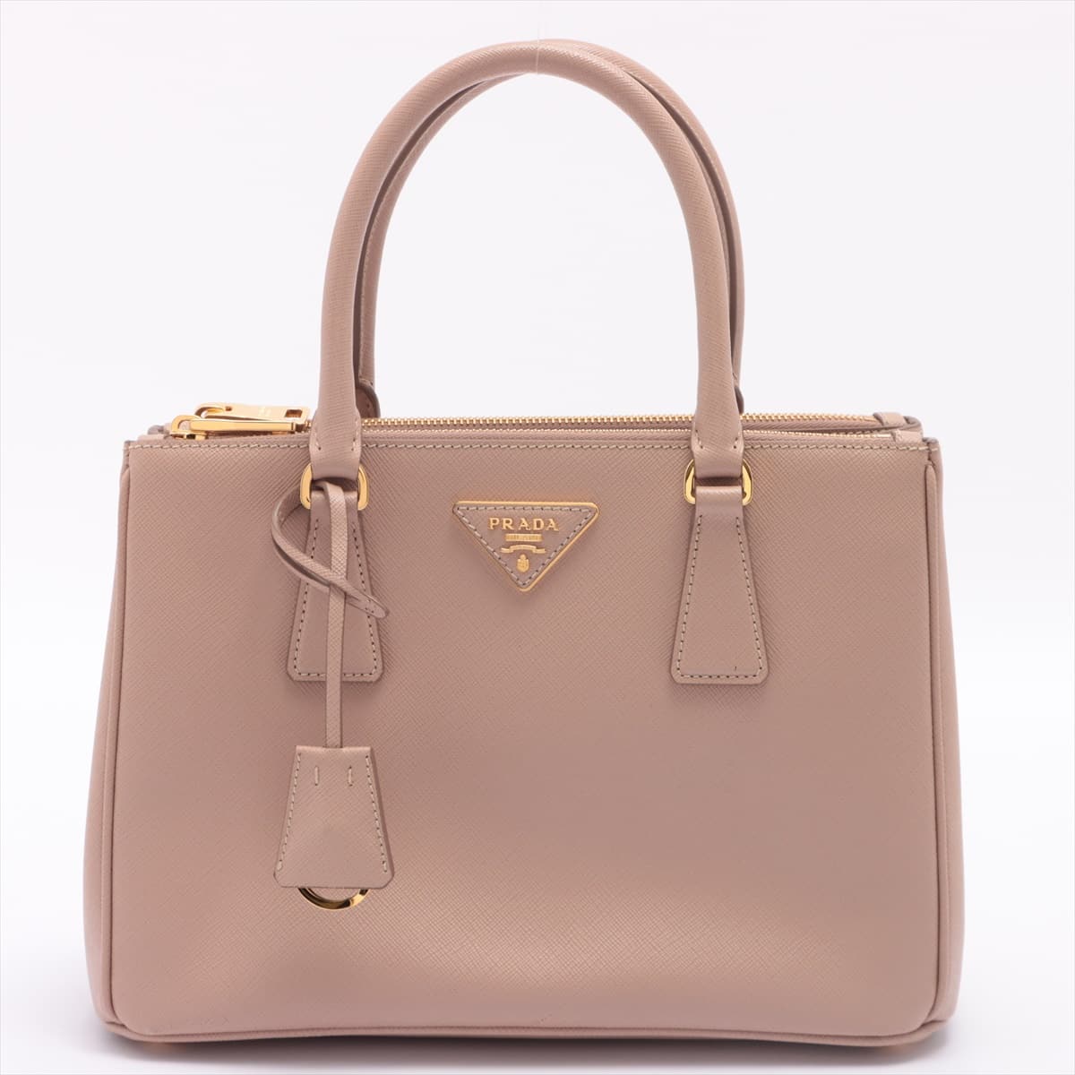 Prada Saffiano Lux 2way handbag Beige 1BA863