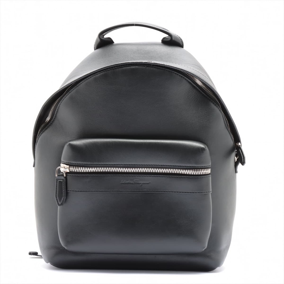 Ferragamo Leather Backpack Black