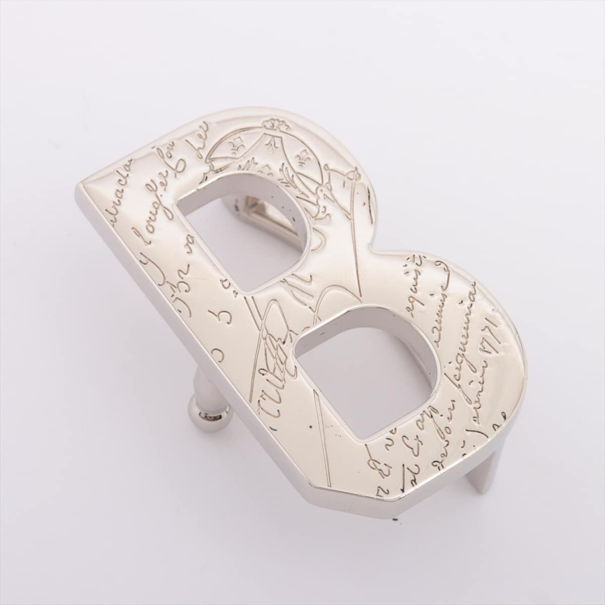 Berluti Calligraphy Buckle SS Silver for 32mm