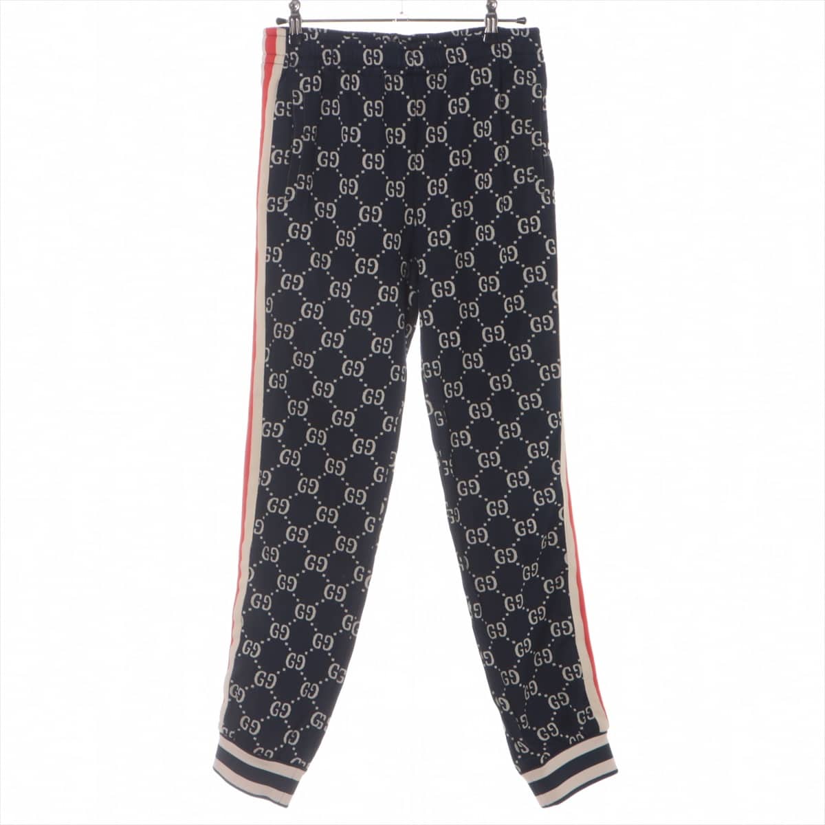 Gucci GG jacquard 18AW Cotton & Polyester Track pants XS Men's Navy blue  496920