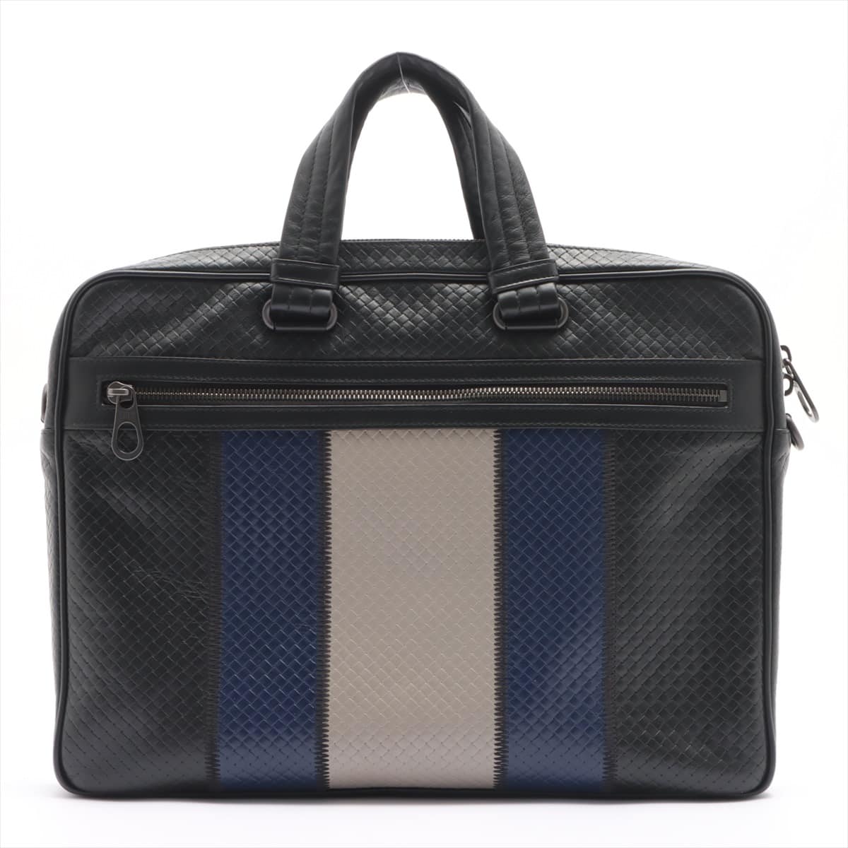 Bottega Veneta Micro Intrecciato Leather 2WAY Businessbag Black