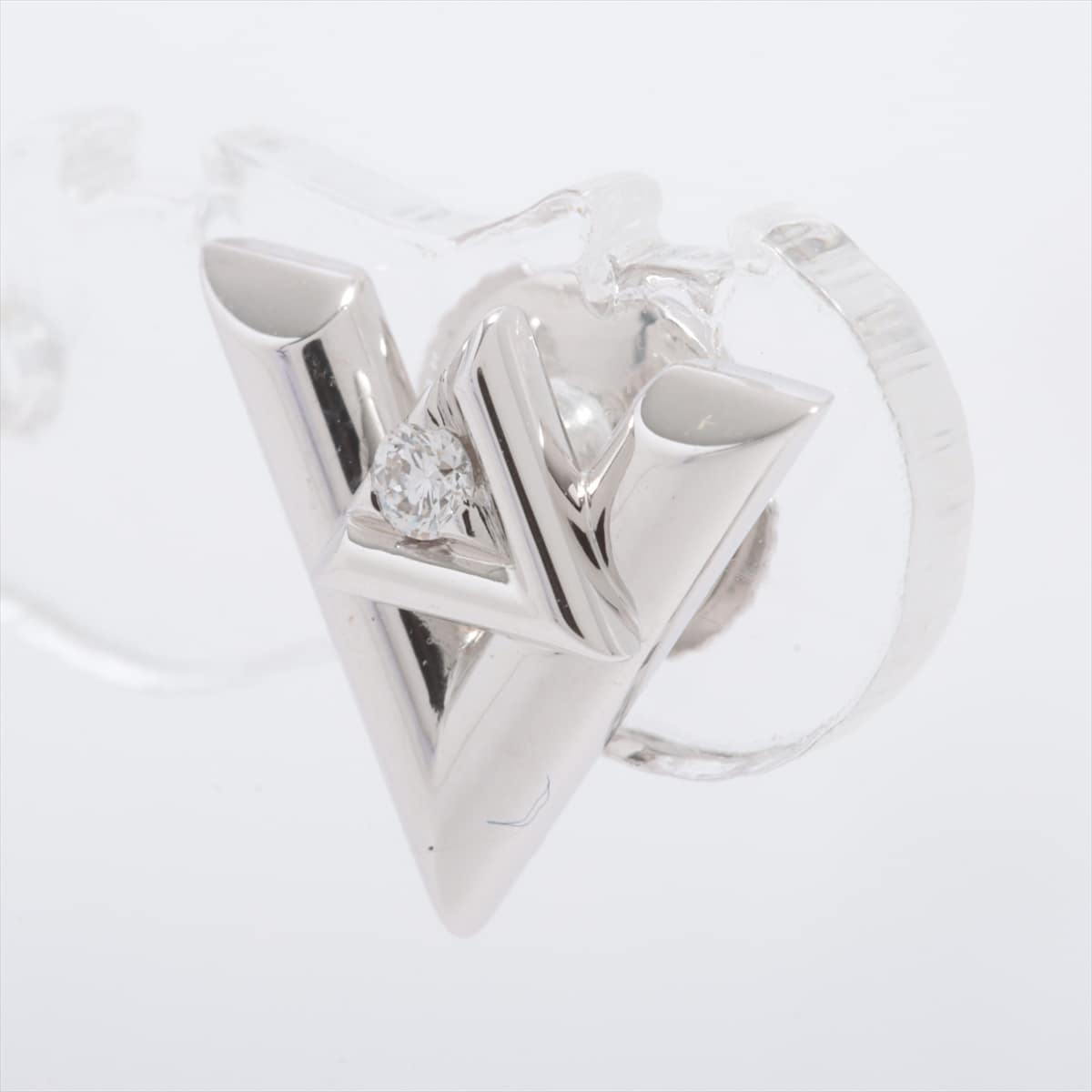 Louis Vuitton Puz LV Vault Wang diamond Piercing jewelry 750(WG) 1.8g