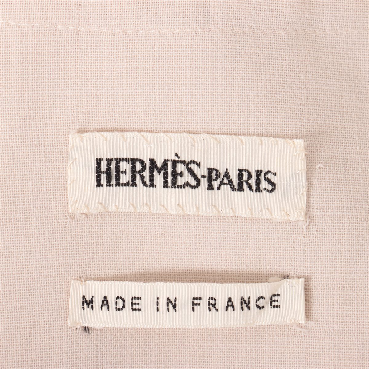 Hermès Wool Collarless jacket 38 Ladies' Beige