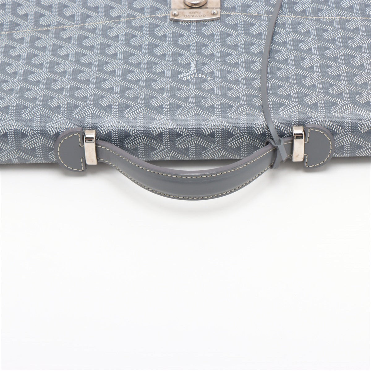 Goyard Shiple PVC & leather Briefcase Grey
