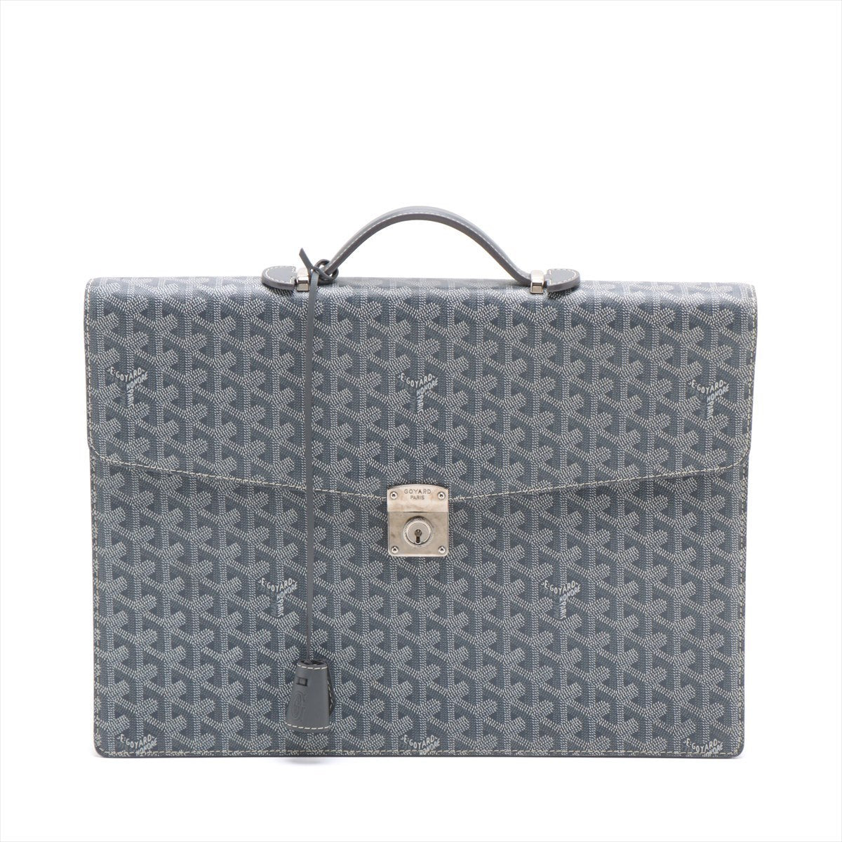 Goyard Shiple PVC & leather Briefcase Grey