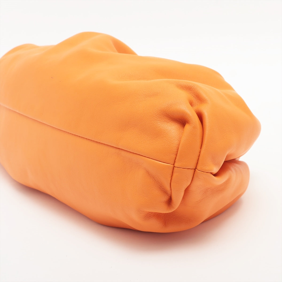 Bottega Veneta The pouch Leather Clutch bag Orange