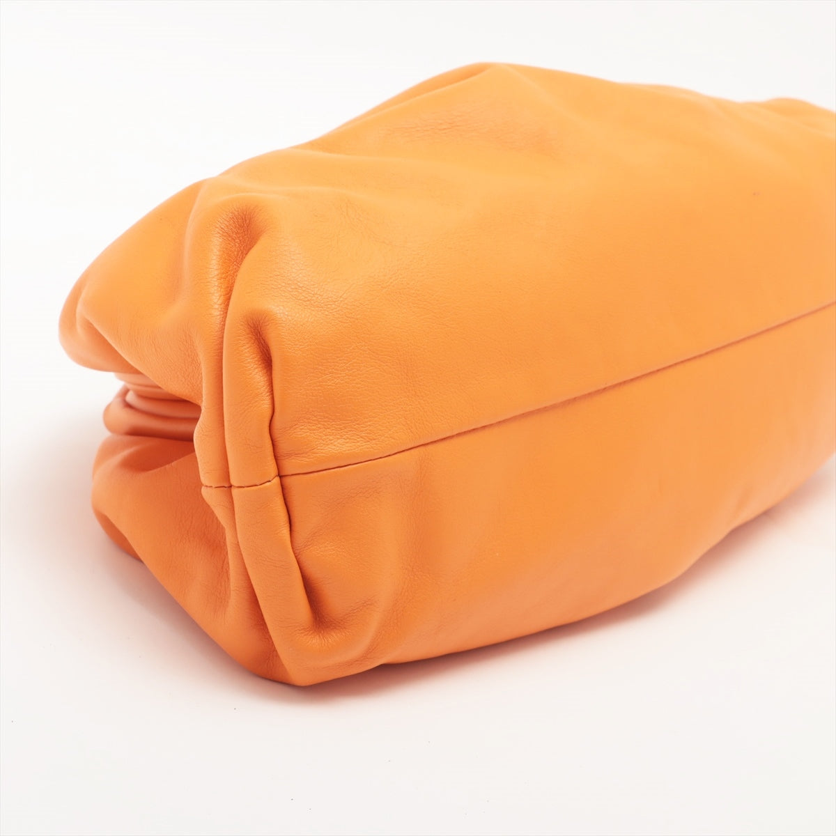Bottega Veneta The pouch Leather Clutch bag Orange