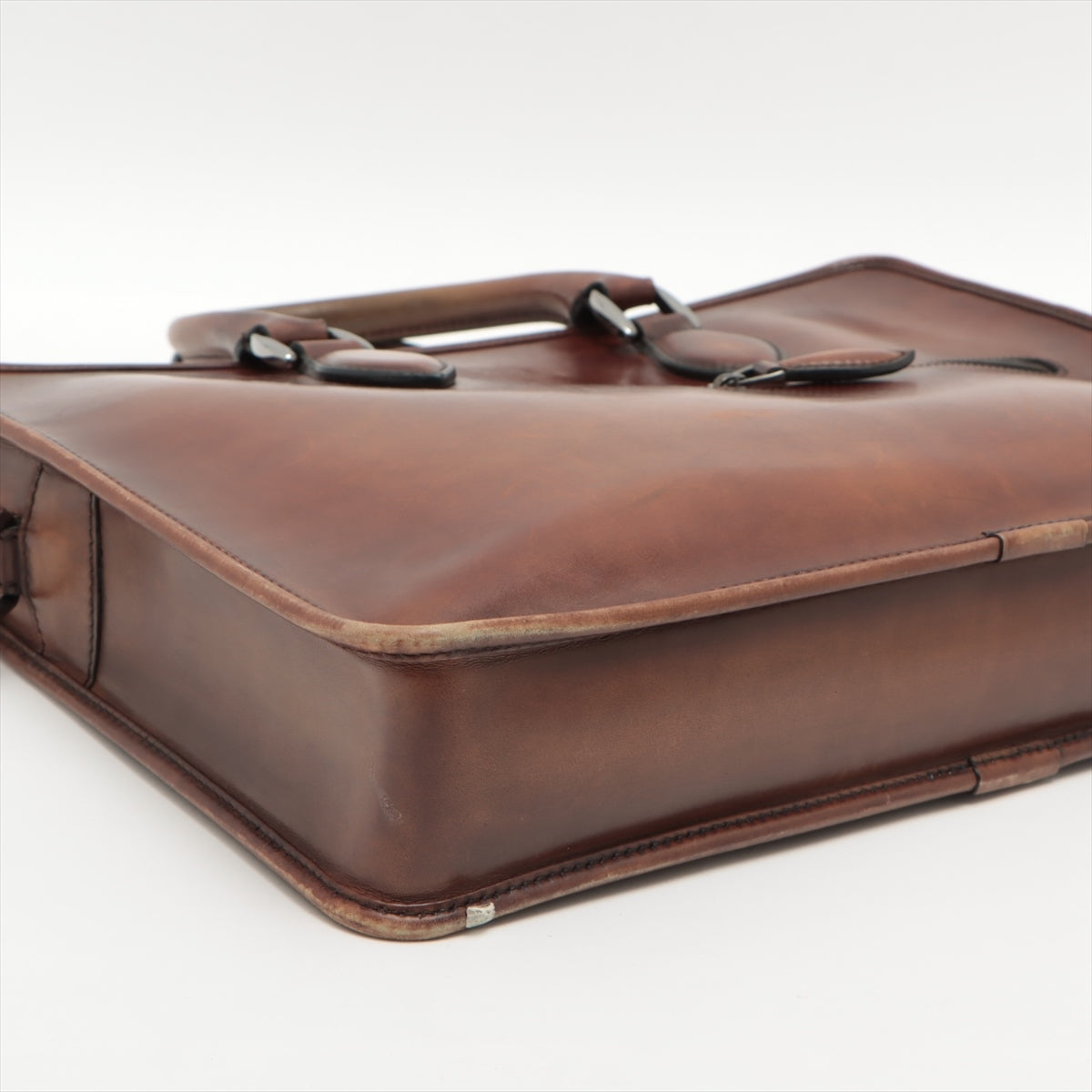 Berluti Calligraphy Un Jour Gulliver Leather Business bag Brown