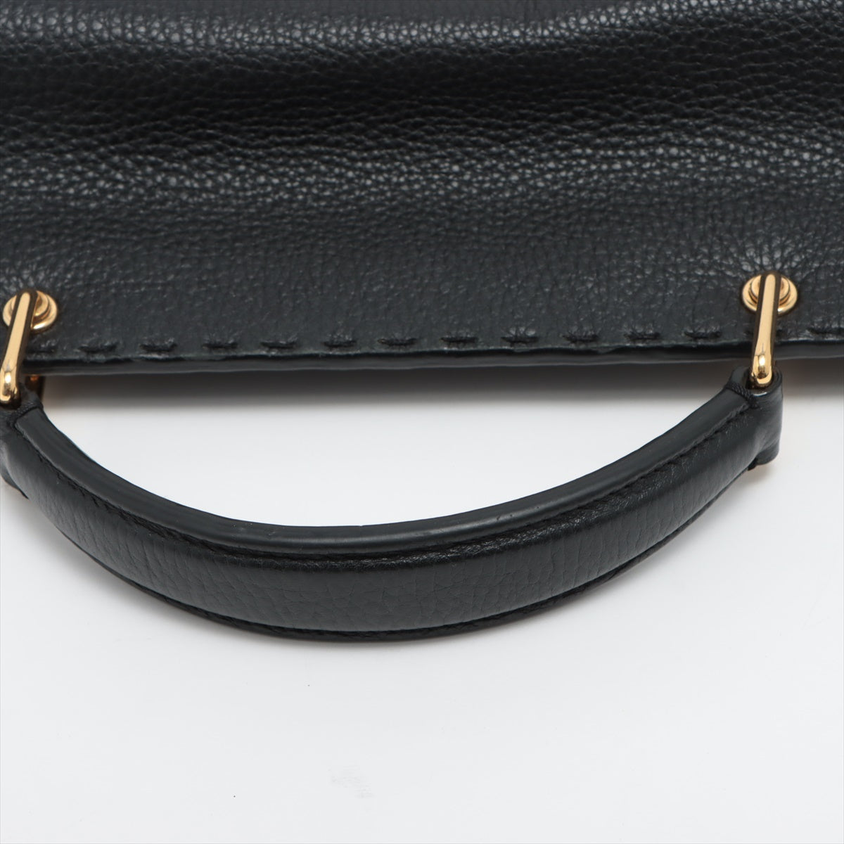 Fendi Leather 2WAY Businessbag Black 7VA462