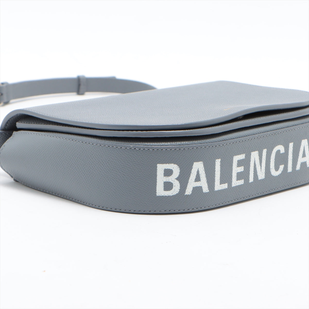 Balenciaga Ville Leather Shoulder bag Grey