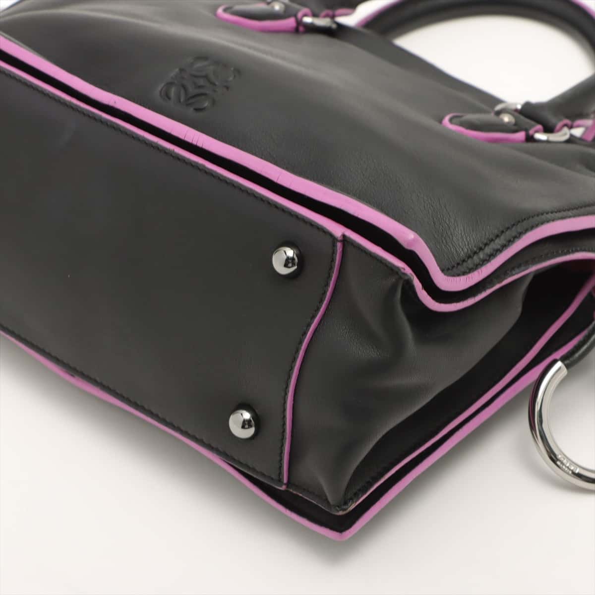 Loewe Flamenco Nappa leather 2way handbag Black