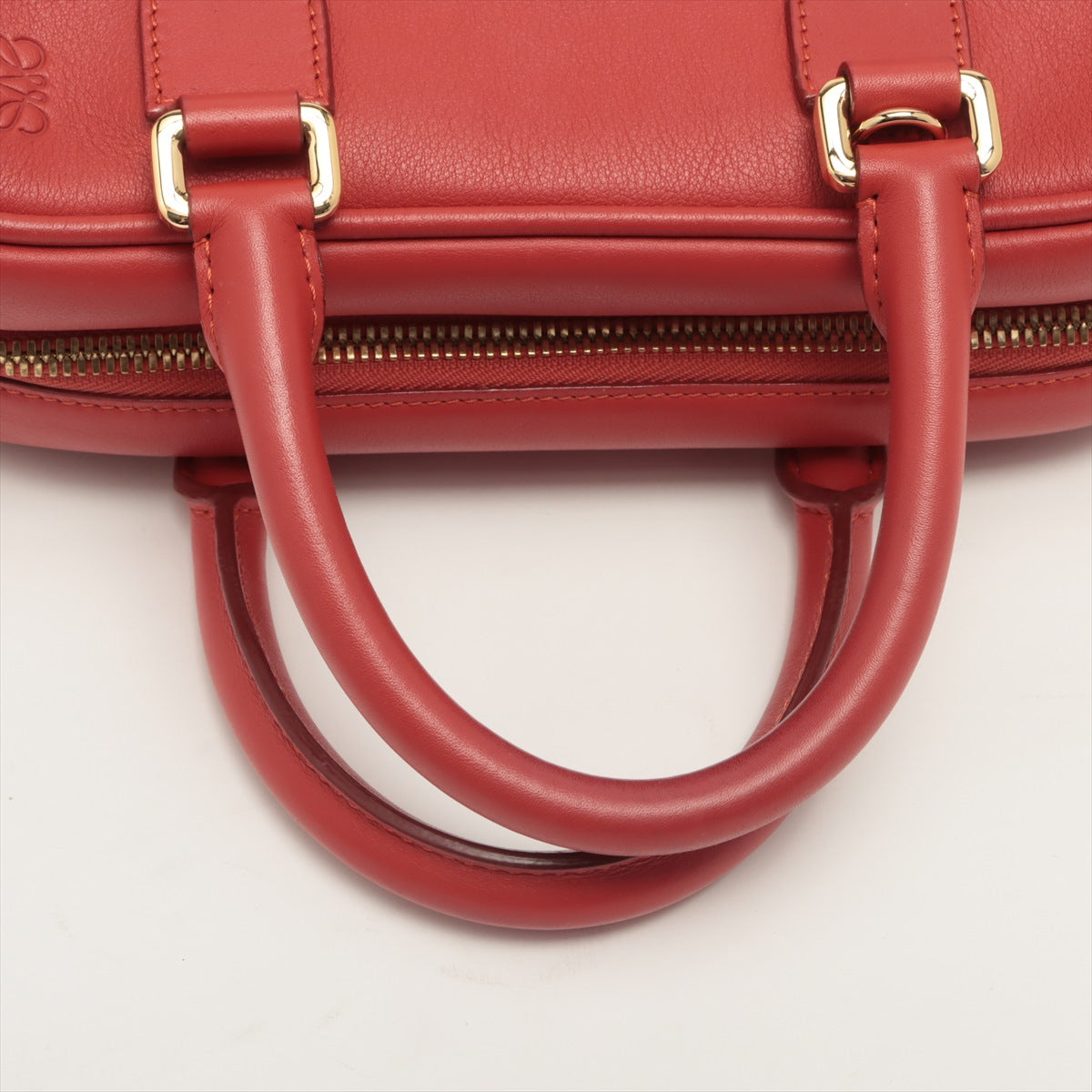 Loewe Amazona 28 Leather 2way handbag Red
