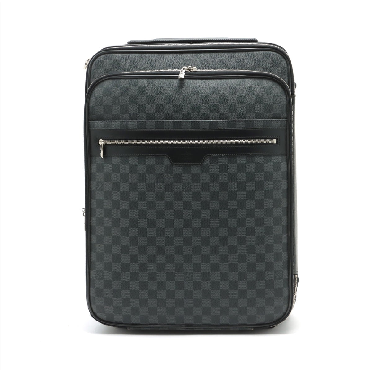 Louis Vuitton Damier Graphite Pegas 55 N41186 with protective cover and garment Name tag with initials