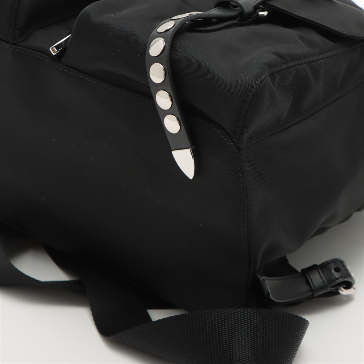 Prada Tessuto Backpack Black 1BZ811   open papers