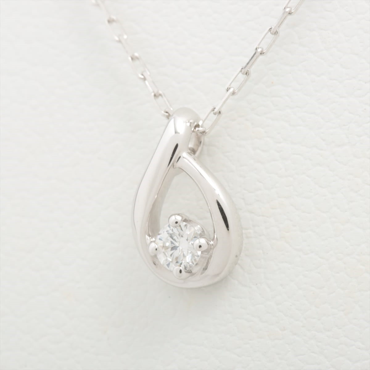 4℃ diamond Necklace K10(WG) 1.1g