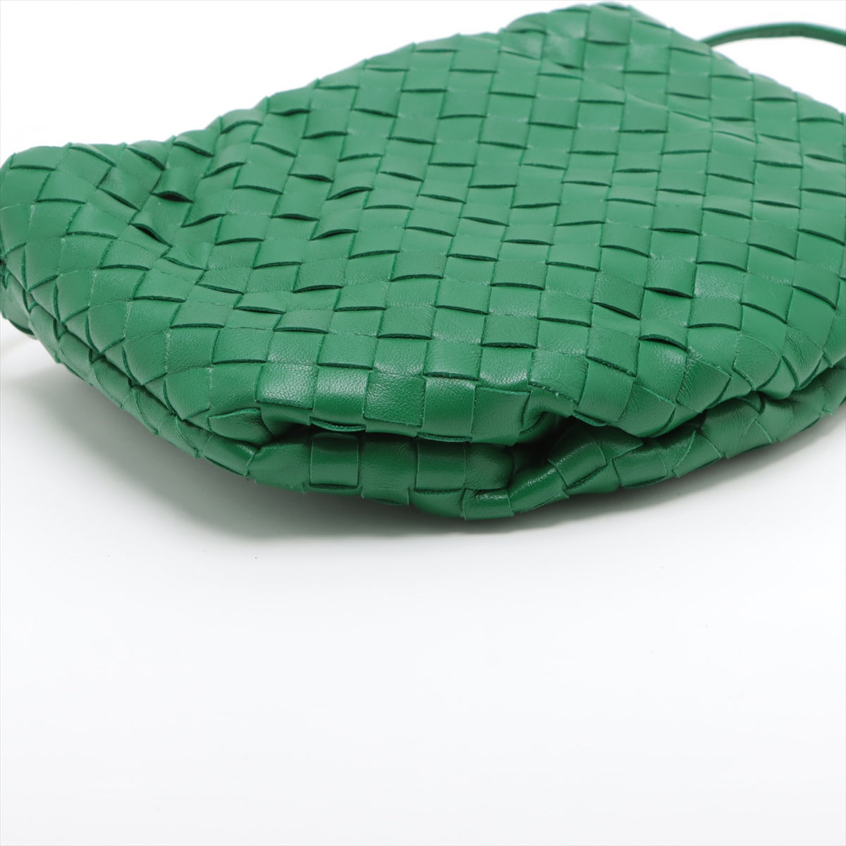 Bottega Veneta Intrecciato Mini The valves Leather Shoulder bag Green