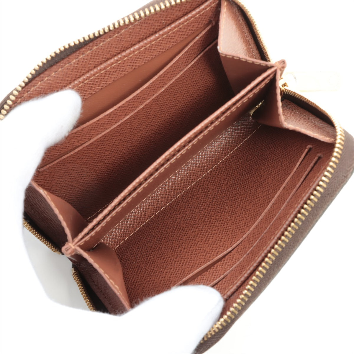 Louis Vuitton Monogram Zippy coins Perth M60067 Brown Coin purse