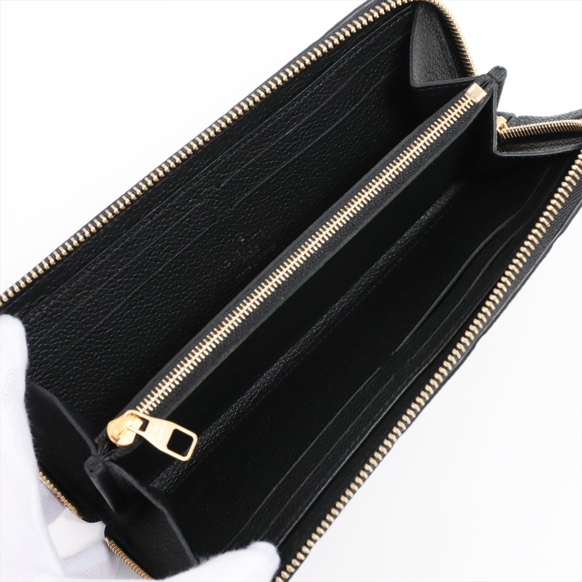 Louis Vuitton Empreinte Wallet Clemence M60171 Noir Round-Zip-Wallet