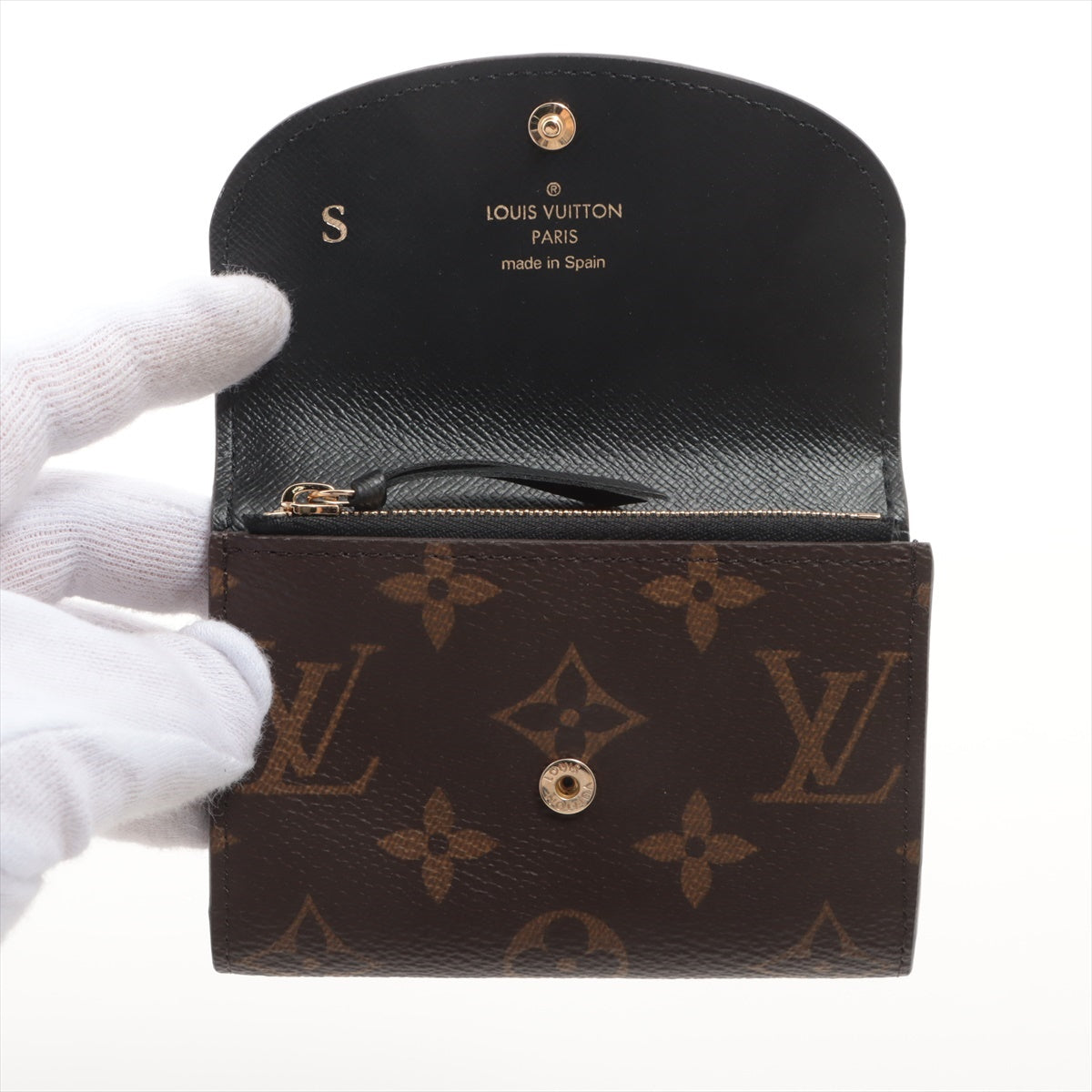 Louis Vuitton Giant Monogram Reverse Porte-Monnaie Rosalie M82333 Brown Initial