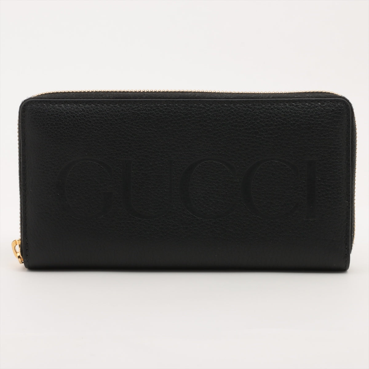 Gucci G Logo 658691 Leather Round-Zip-Wallet Black
