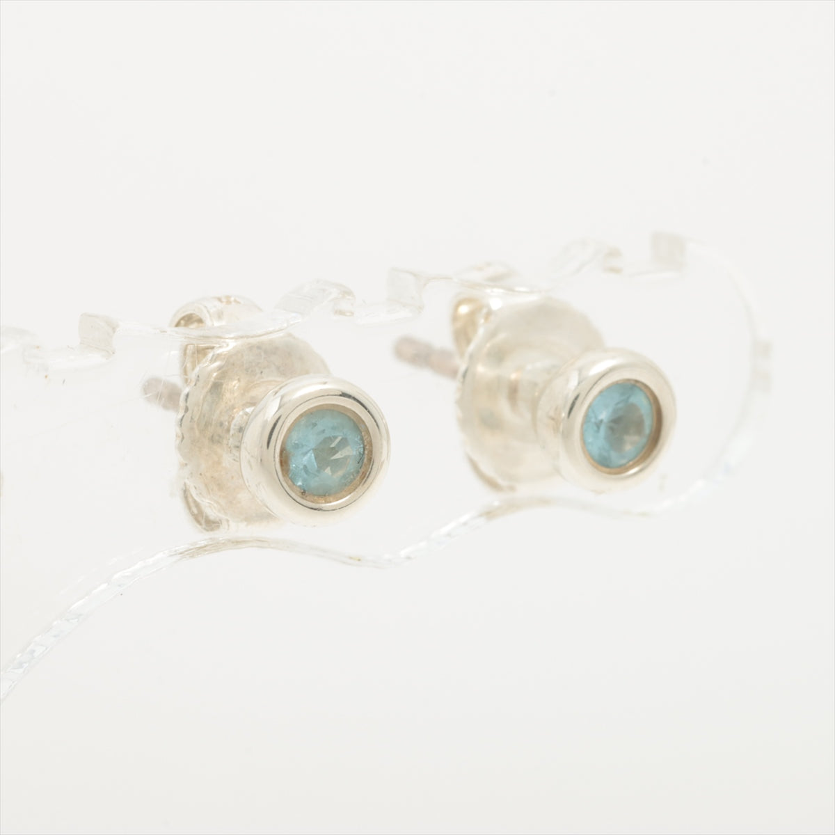 Tiffany Kolor By the Yard Piercing jewelry (for both ears) 925 1.0g Silver Aquamarine
