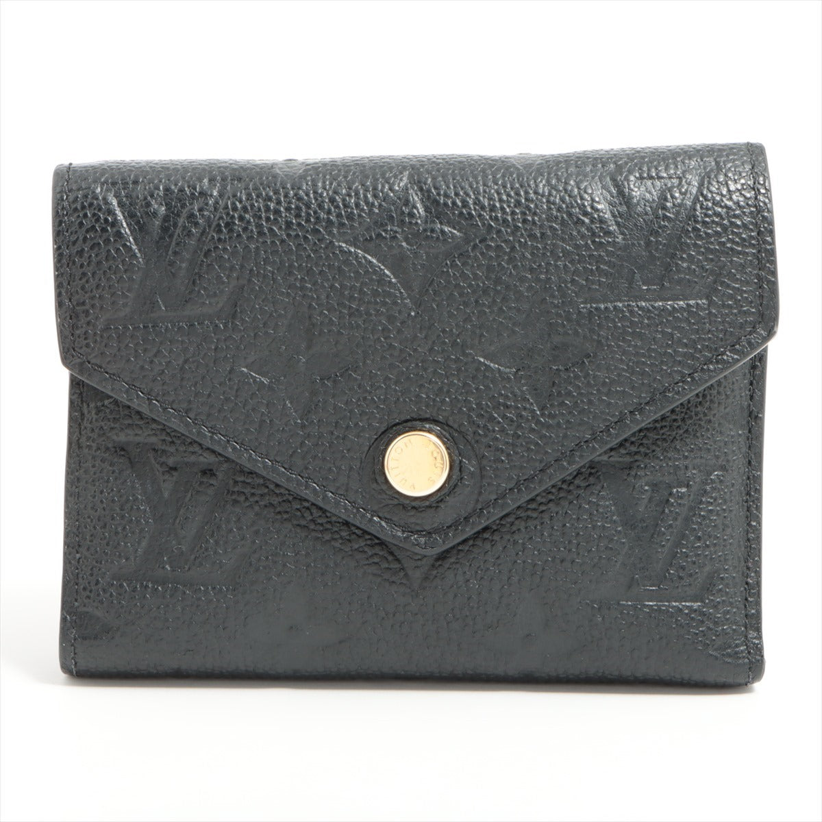 Louis Vuitton monogram empreinte Portefeuille Victorine M64060 Noir Compact Wallet