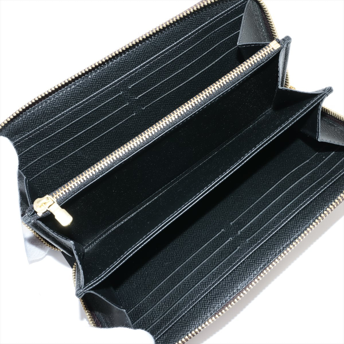Louis Vuitton Giant Monogram Reverse Zippy Wallet M69353 Black × Brown Round-Zip-Wallet