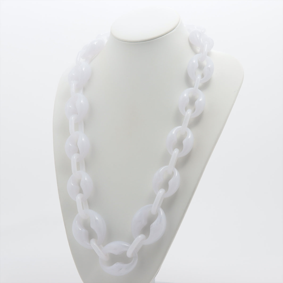 Prada 1JC399 Necklace Plastic White white marble