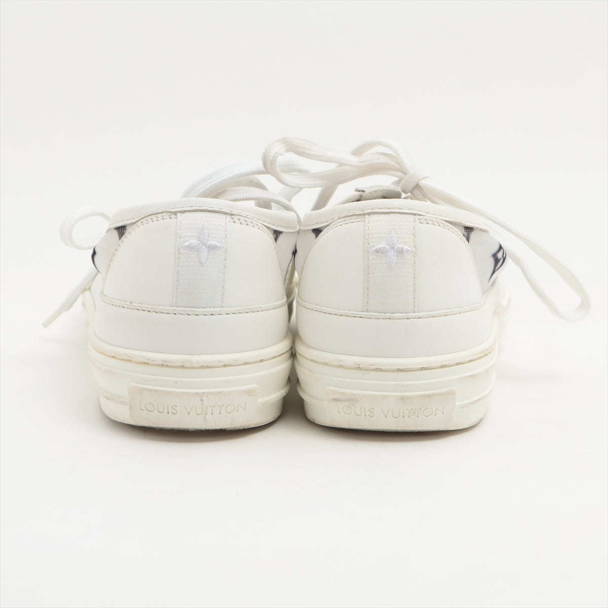 Louis Vuitton Stellar line 20 years Mesh x leather Sneakers 36 Ladies' White NV0270 Monogram
